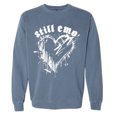 Emo Rock Still Emo 2000s Emo Ska Pop Punk Band Music Garment-Dyed Sweatshirt