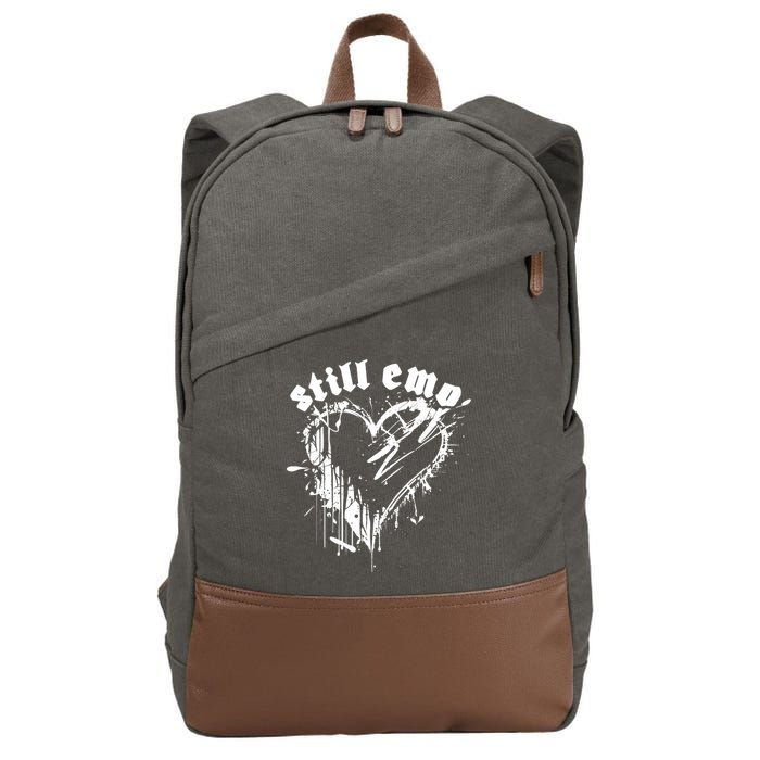 Emo Rock Still Emo 2000s Emo Ska Pop Punk Band Music Cotton Canvas Backpack