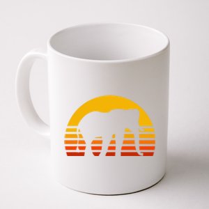 Elephant Retro Sunset Elephant Gift Coffee Mug