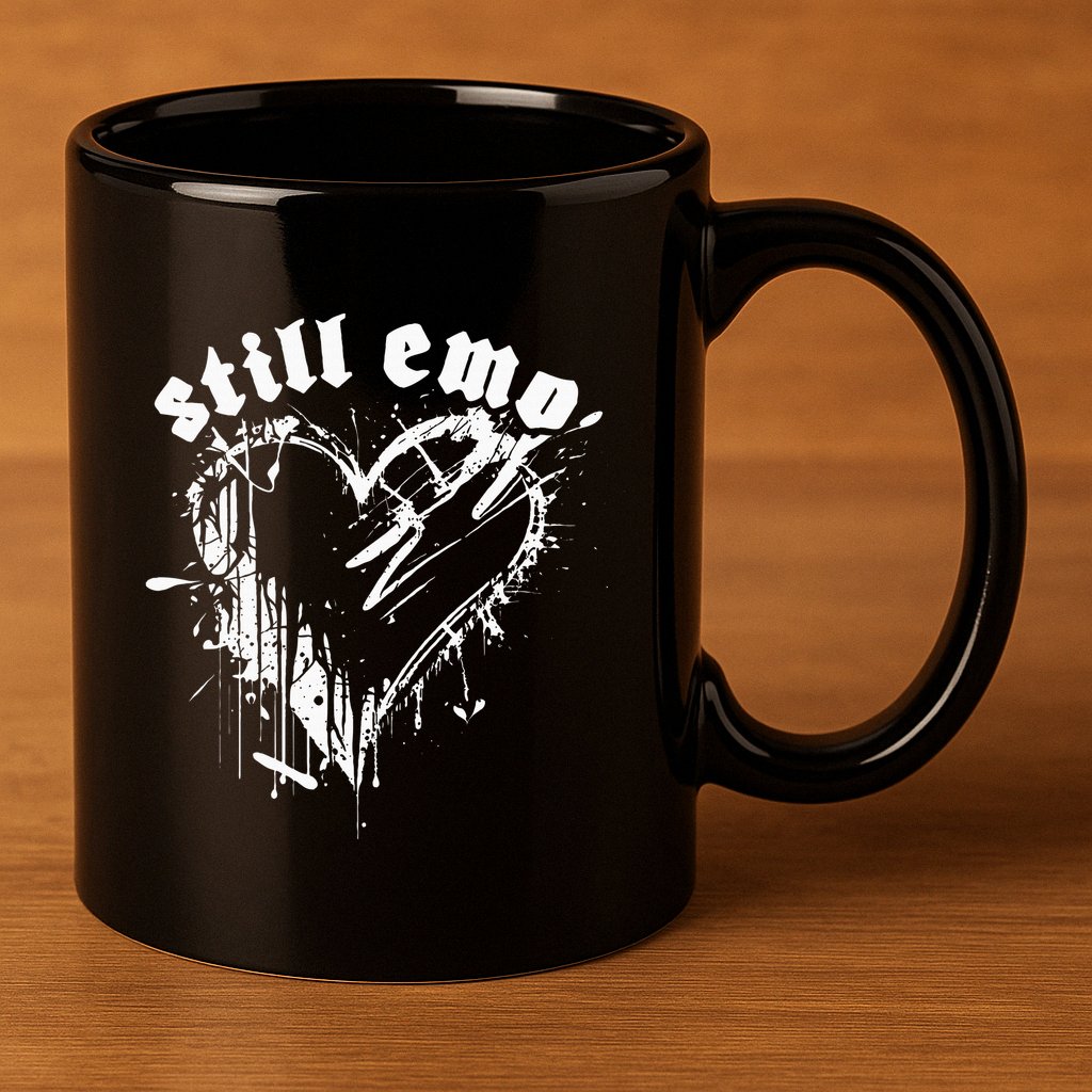 Emo Rock Still Emo 2000s Emo Ska Pop Punk Band Music 11oz C Handle Ceramic Mug