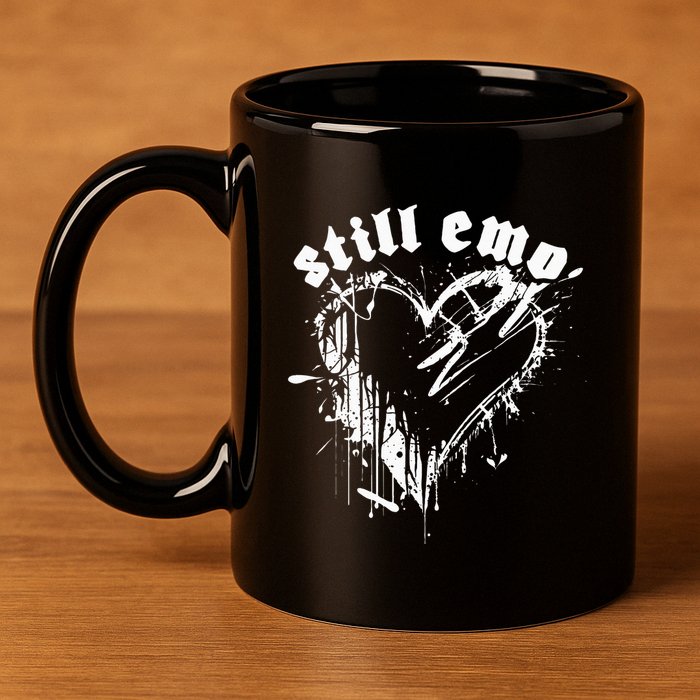 Emo Rock Still Emo 2000s Emo Ska Pop Punk Band Music 11oz C Handle Ceramic Mug