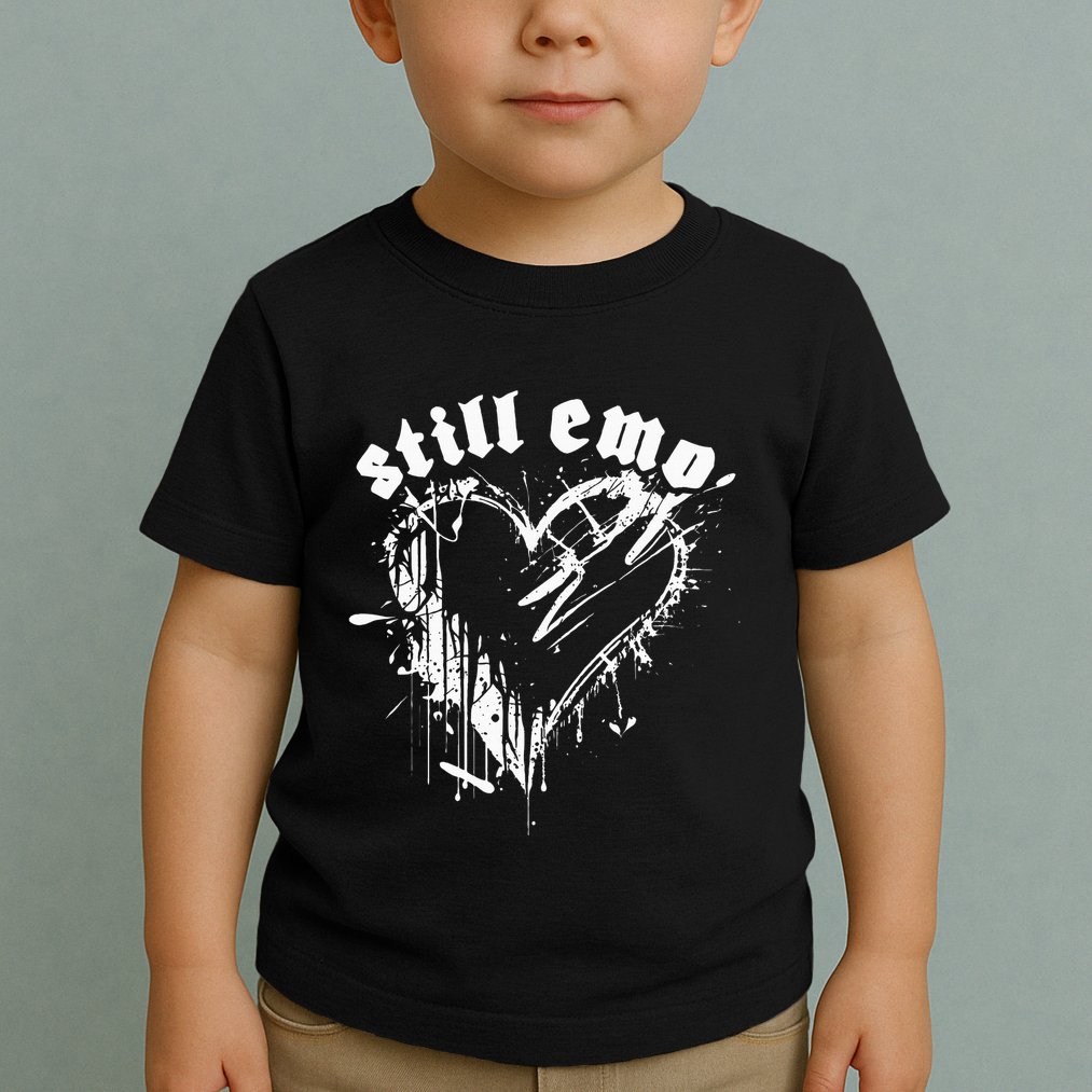Emo Rock Still Emo 2000s Emo Ska Pop Punk Band Music Toddler T-Shirt