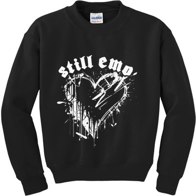 Emo Rock Still Emo 2000s Emo Ska Pop Punk Band Music Kids Sweatshirt