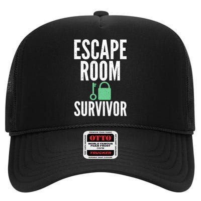 Escape Room Survivor High Crown Mesh Back Trucker Hat