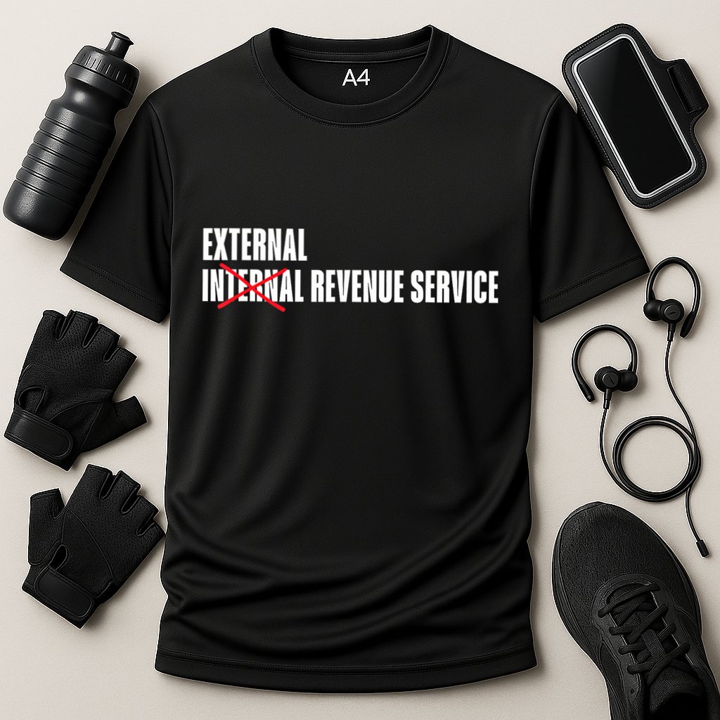 External Revenue Service Trump Maga Taxes Cooling Performance Crew T-Shirt