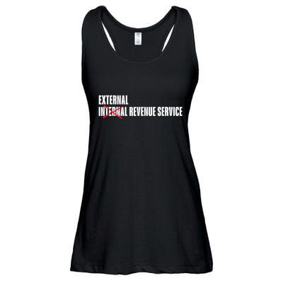 External Revenue Service Trump Maga Taxes Ladies Essential Flowy Tank