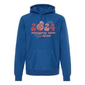  Emergency Room Squad New Year's Eve 2024 Disco Ball  Premium Hoodie