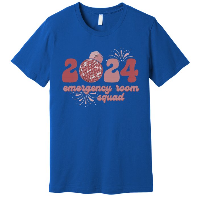  Emergency Room Squad New Year's Eve 2024 Disco Ball  Premium T-Shirt