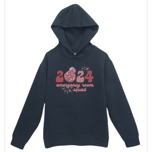  Emergency Room Squad New Year's Eve 2024 Disco Ball  Urban Pullover Hoodie