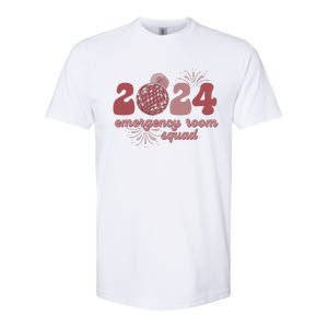  Emergency Room Squad New Year's Eve 2024 Disco Ball  Softstyle CVC T-Shirt