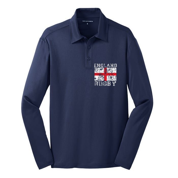 England Rugby Shirts England Flag England Jersey Men Women Silk Touch Performance Long Sleeve Polo