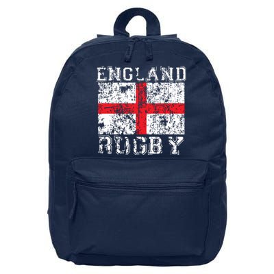 England Rugby Shirts England Flag England Jersey Men Women 16 in Basic Backpack