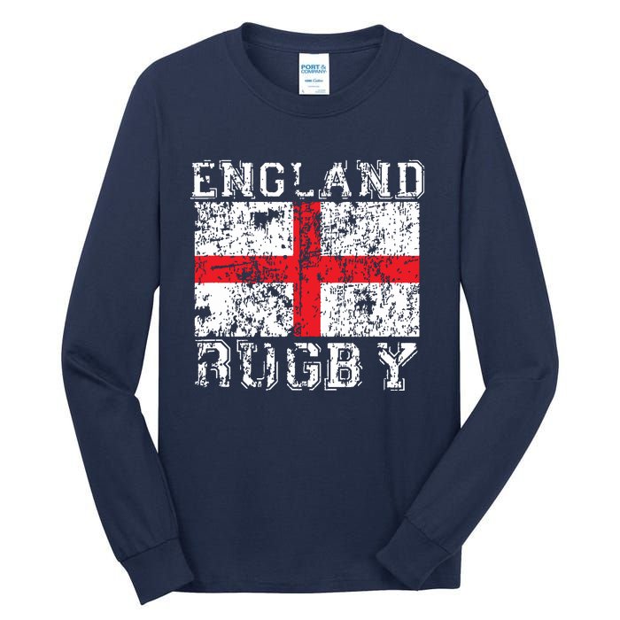 England Rugby Shirts England Flag England Jersey Men Women Tall Long Sleeve T-Shirt