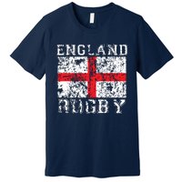 England Rugby Shirts England Flag England Jersey Men Women Premium T-Shirt