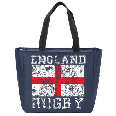 England Rugby Shirts England Flag England Jersey Men Women Zip Tote Bag