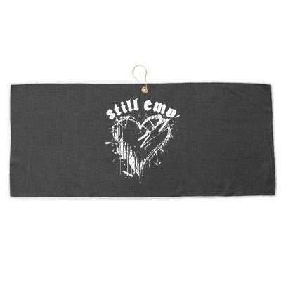 Emo Rock Still Emo 2000s Emo Ska Pop Punk Band Music Large Microfiber Waffle Golf Towel