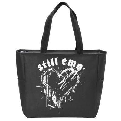 Emo Rock Still Emo 2000s Emo Ska Pop Punk Band Music Zip Tote Bag