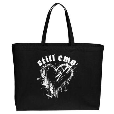 Emo Rock Still Emo 2000s Emo Ska Pop Punk Band Music Cotton Canvas Jumbo Tote