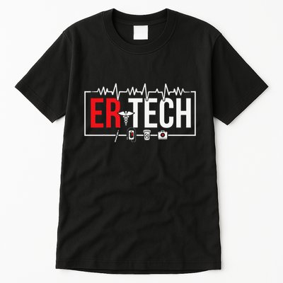 Emergency Room Technician Heartbeat ER Technicians Tall T-Shirt