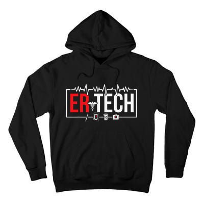 Emergency Room Technician Heartbeat ER Technicians Tall Hoodie