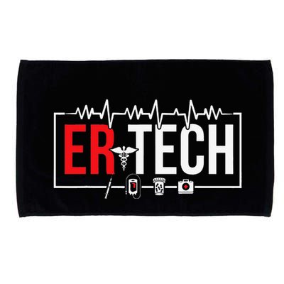 Emergency Room Technician Heartbeat ER Technicians Microfiber Hand Towel