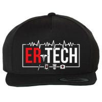 Emergency Room Technician Heartbeat ER Technicians Wool Snapback Cap