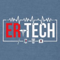 Emergency Room Technician Heartbeat ER Technicians Garment-Dyed Sweatshirt