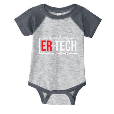 Emergency Room Technician Heartbeat ER Technicians Infant Baby Jersey Bodysuit