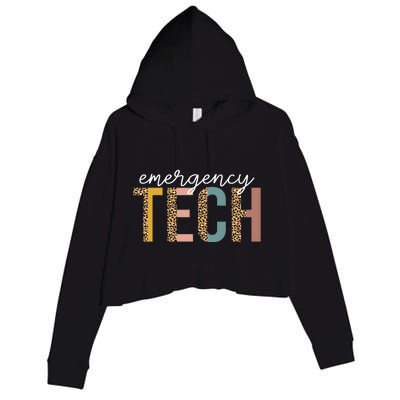 Emergency Room Technician ER Tech Nurse Technologist Crop Fleece Hoodie