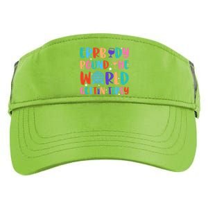 Errbody Round The World Gettin Tipsy Food And Wine Festival Adult Drive Performance Visor