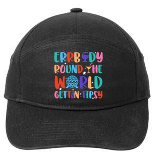 Errbody Round The World Gettin Tipsy Food And Wine Festival 7-Panel Snapback Hat