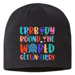 Errbody Round The World Gettin Tipsy Food And Wine Festival Sustainable Beanie