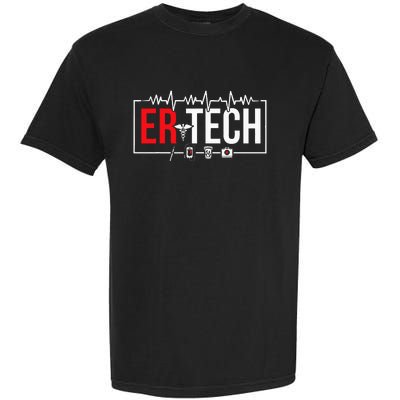 Emergency Room Technician Heartbeat ER Technicians Garment-Dyed Heavyweight T-Shirt