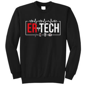 Emergency Room Technician Heartbeat ER Technicians Sweatshirt