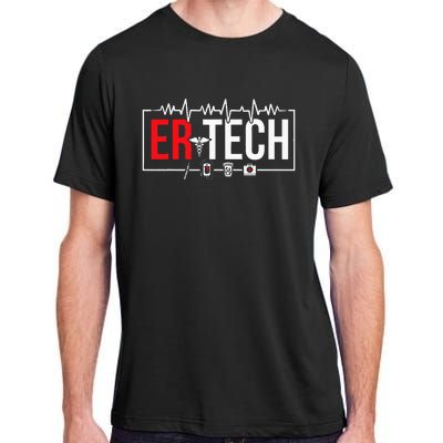 Emergency Room Technician Heartbeat ER Technicians Adult ChromaSoft Performance T-Shirt