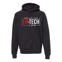 Emergency Room Technician Heartbeat ER Technicians Premium Hoodie