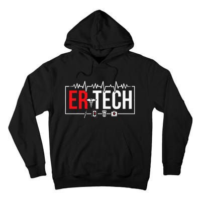 Emergency Room Technician Heartbeat ER Technicians Tall Hoodie