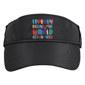 Errbody Round The World Gettin Tipsy Food And Wine Festival Adult Drive Performance Visor