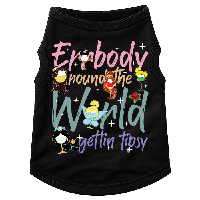Errbody Round The World Gettin Tipsy Drinking Around The World Doggie Tank