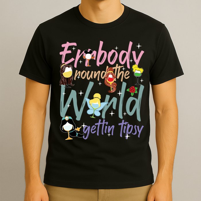 Errbody Round The World Gettin Tipsy Drinking Around The World T-Shirt