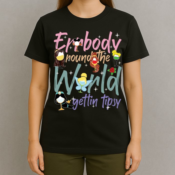 Errbody Round The World Gettin Tipsy Drinking Around The World T-Shirt