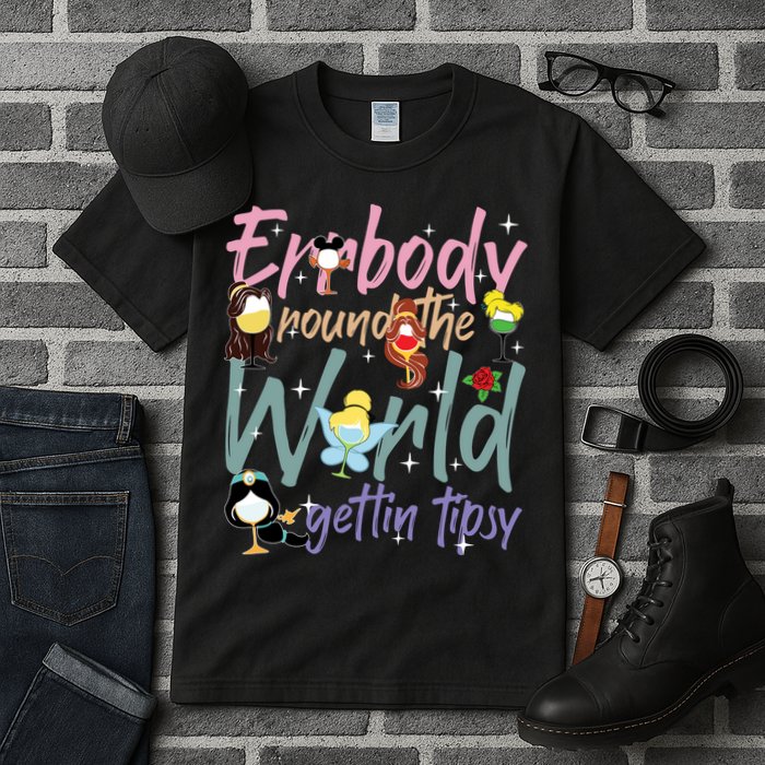 Errbody Round The World Gettin Tipsy Drinking Around The World Tall T-Shirt