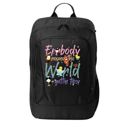 Errbody Round The World Gettin Tipsy Drinking Around The World City Backpack