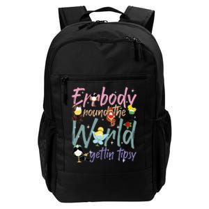 Errbody Round The World Gettin Tipsy Drinking Around The World Daily Commute Backpack