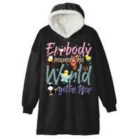 Errbody Round The World Gettin Tipsy Drinking Around The World Hooded Wearable Blanket