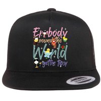 Errbody Round The World Gettin Tipsy Drinking Around The World Flatbill Hat