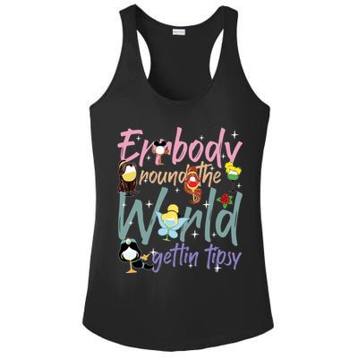 Errbody Round The World Gettin Tipsy Drinking Around The World Ladies PosiCharge Competitor Racerback Tank