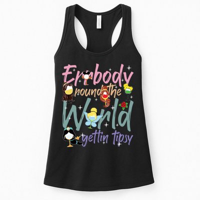 Errbody Round The World Gettin Tipsy Drinking Around The World Womens Tank Top