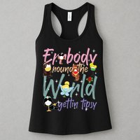 Errbody Round The World Gettin Tipsy Drinking Around The World Womens Tank Top