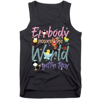 Errbody Round The World Gettin Tipsy Drinking Around The World Tank Top
